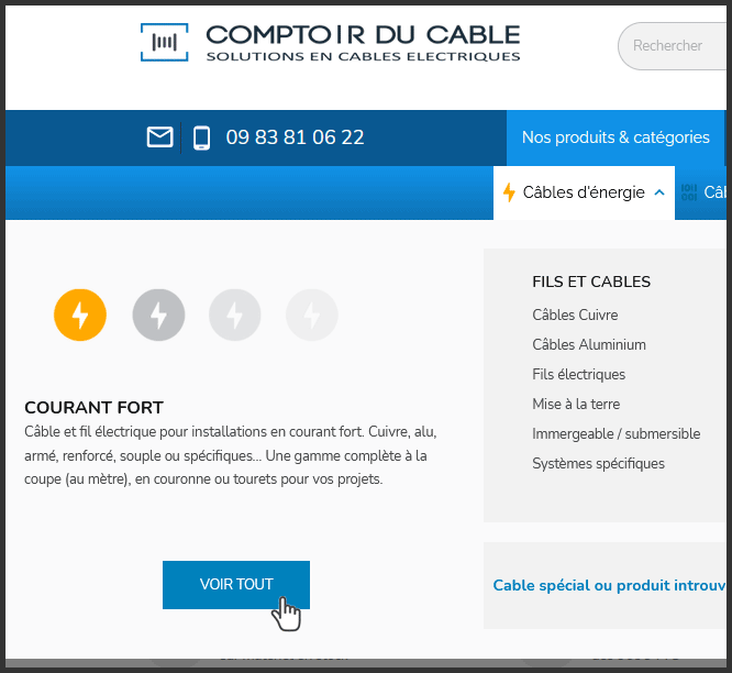 bouton voir tout dans le menu