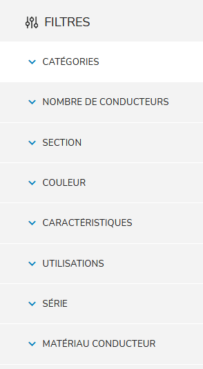 filtre de recherche
